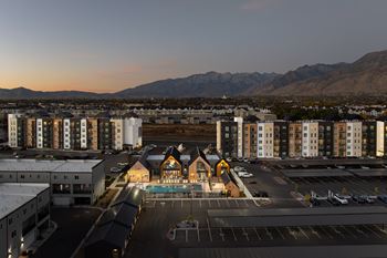 Aerial view of community